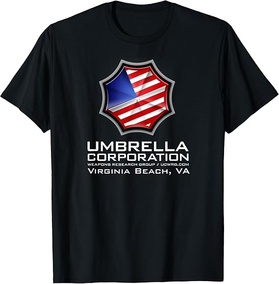 Umbrella Corporation Patriotic American Flag T-Shirt T-Shirt