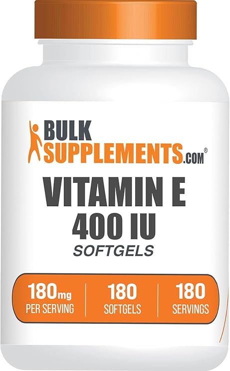 Vitamin E 400 IU Softgels - Vitamin E Supplement, as D-Alpha-Tocopherol, Antioxidants - Gluten Free, 1 Softgel per Serving, 180 Count (Pack of 1)