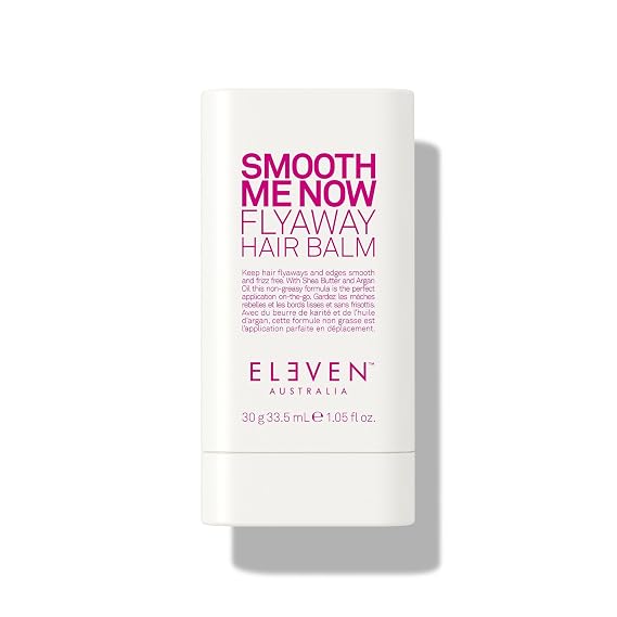 ELEVEN AUSTRALIA Smooth Me Now Flyaway Hair Balm Stick for Women & Men - Hair Styling Product for Fly Aways, Controls Frizz, Color Safe, Adds Natural Sheen, Smoothing, Moisturizes, Vegan - 1.05 fl oz