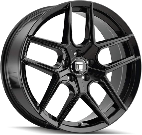 Touren TR79 Gloss Black Wheel with Alloy Steel (20 x 9. inches /112 x 112 mm, 35 mm Offset)