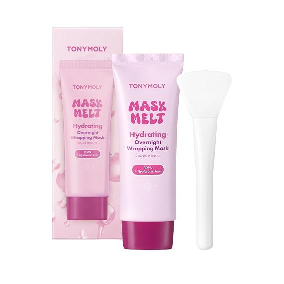 TONYMOLY Mask Melt PDRN Wrapping Mask - Hyaluronic Acid Overnight Face Mask | Second-skin technology locks in Green Caviar PDRN and Trehalose overnight for firmer, plumper radiant-looking skin by morning