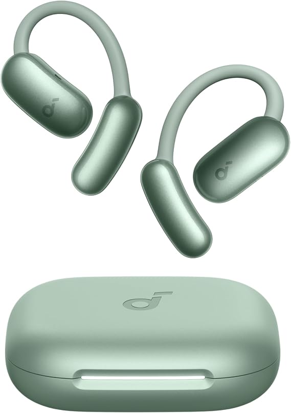 Soundcore AeroFit 2 by Anker Open Ear Earbuds, AI Assistant Earbuds | AI Assistant, Real-Time Translation, 4 Adjustable Positions, 42H Playtime, Rich Bass, Hi-Res, IP55, AI Clear Calls