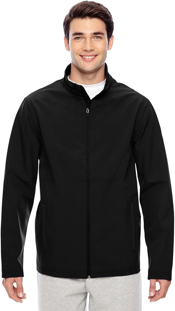 Team 365 Men's Leader Soft Shell Jacket M BLACK