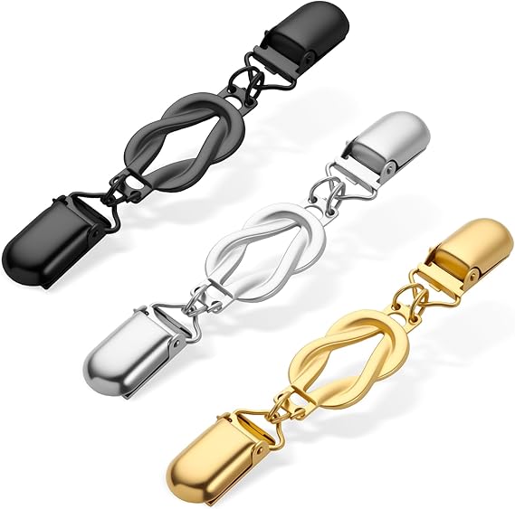 3PC Cinch Clip Retro Waist Cincher for Shirts Dress Back and Shawl Clothes