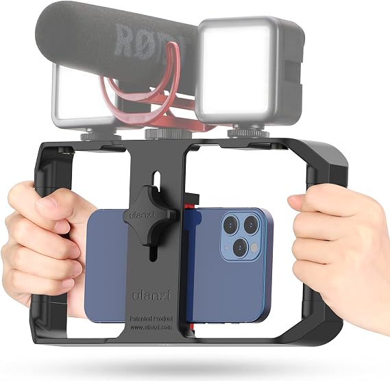ULANZI U Rig Pro Smartphone Video Rig, Filmmaking Vlogging Case Phone Video