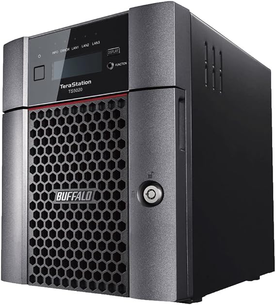 BUFFALO TeraStation 5420DN 4-Bay Business Desktop NAS 32TB (4x8TB) with Hard Drives Included RAID iSCSI Network Storage File Server