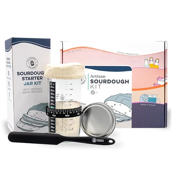Cultures For Health Sourdough Starter Kit & Artisan Bread Making Kit Bundle | Essential Sourdough Supplies | Easy DIY Bread Making