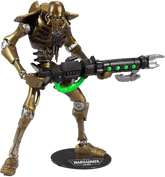 McFarlane Toys Warhammer 40,000 Necron Warrior 7" Action Figure | Warhammer 40000 7 Inch Action Figure Wave 1 - Necron Warrior