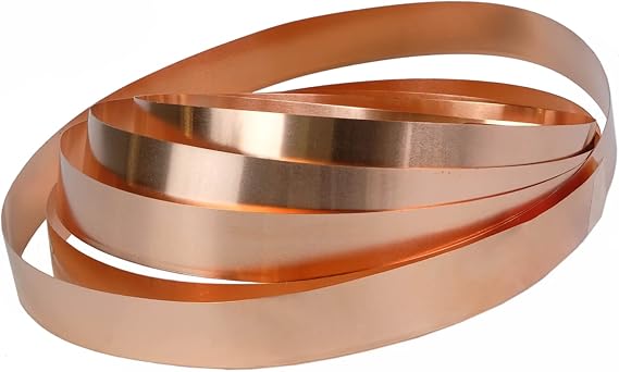 0.2 Metre Copper Tape Thickness 0.1 mm x 10 mm Foil Flat Tape Copper Foil Copper Sheet 2.0090 Flat Wire