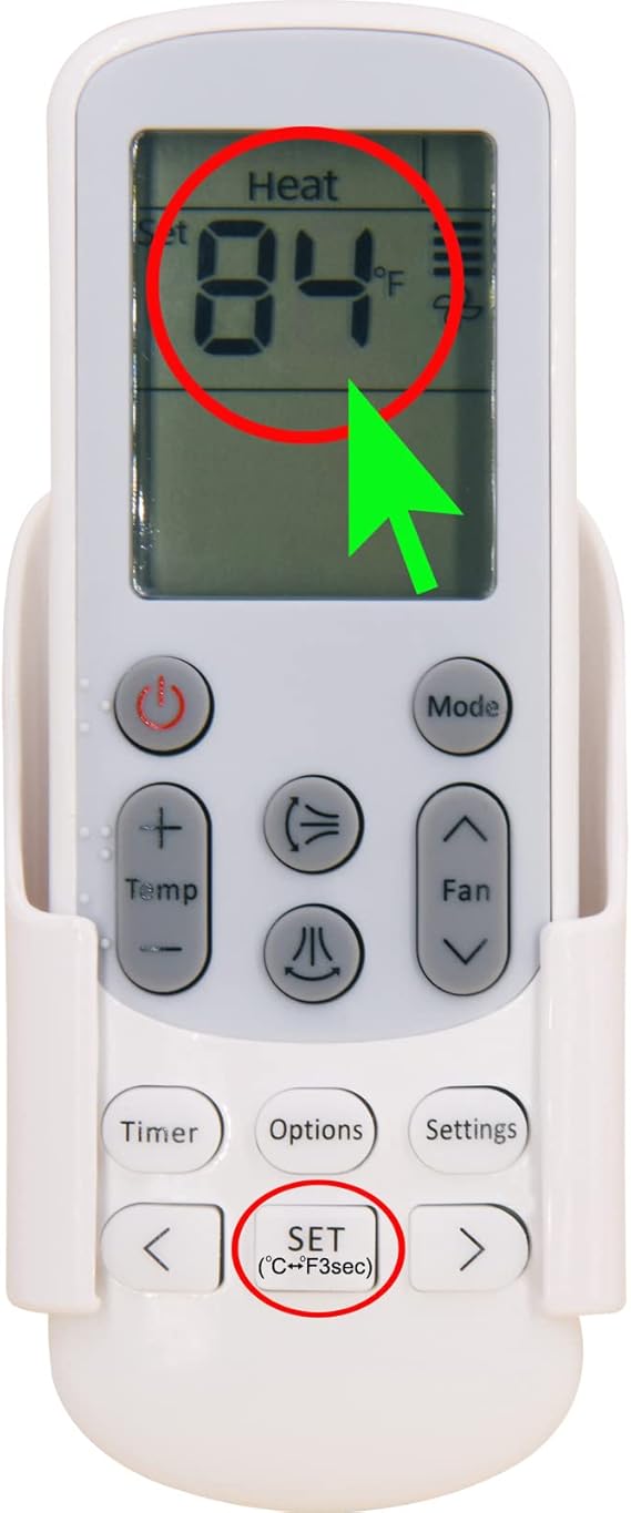 Replacement DB93-15169G Samsung Remote Control for Samsung A/C Air Conditioner DB93-14643F DB93-14643R DB93-14643S DB93-14643T DB93-15169G AJ007JNADCH/AA AJ009JNADCH/AA AJ012JNADCH/AA AJ018JNADCH