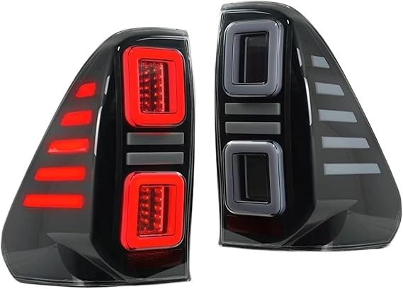 Pair LED Taillights For Toyota Hilux Revo Rocco N80 PICKUP 2015-2023 Tail Light Taillamp Rear Lamp Brake Fog Turn Signal
