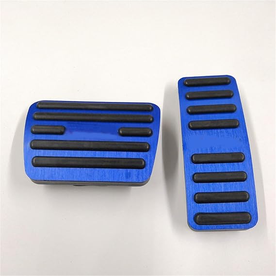 Car Gas Brake Pedal Compatible with MG HS MGHS EHS AS23 PHEV 2019~2024 2020 Rubber Anti-Slip Alloy Footrest Foot Cover Pad Part Accessories(Red)