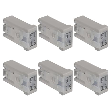 15A 32V Mini Slotted Automotive MCASE Shaped Cartridge Fuse Kit(Pack of 6pcs,15A)