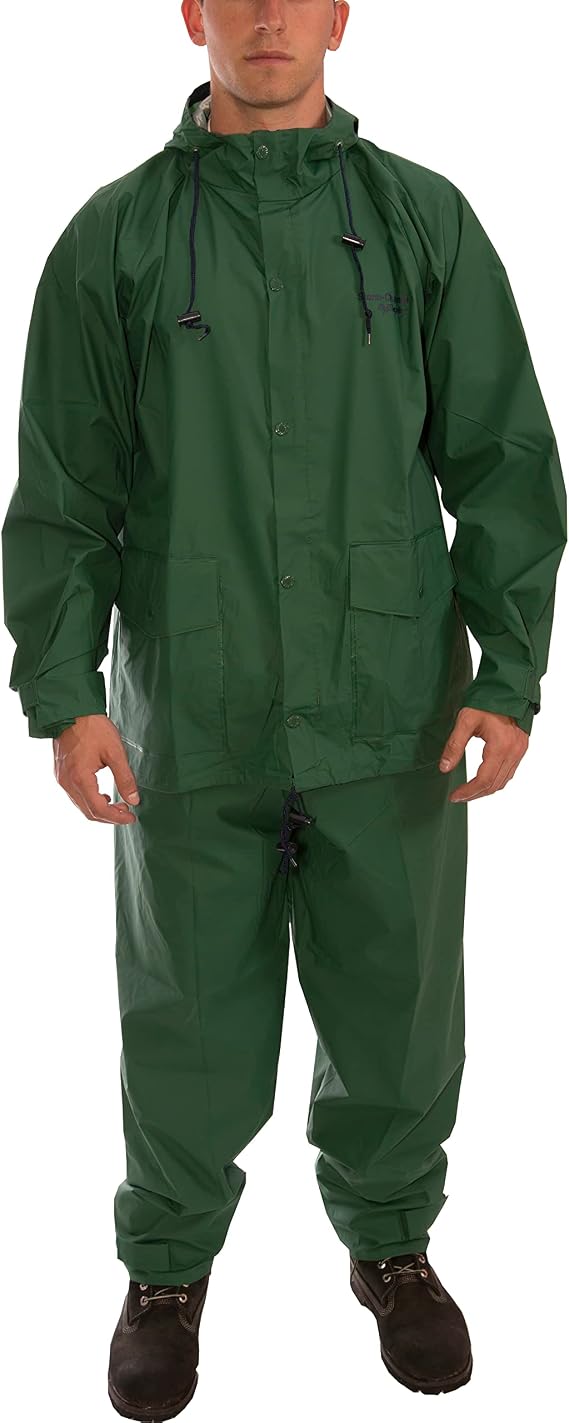 TINGLEY Rubber S66211 R.B. Storm Champ 2-Piece Rain Suit, Medium, Blue