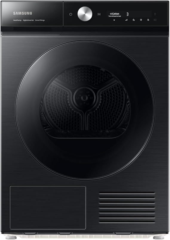 Samsung Series 8 AI Energy OptimalDry™ DV90BB9445GB 9Kg Heat Pump Tumble Dryer - Black - A+++ Rated [Energy Class A+++]