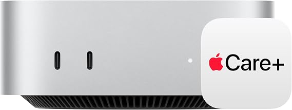 Apple 2024 Mac mini Desktop Computer with M4 Pro chip with 12core CPU and 16core GPU: Built for Apple Intelligence, 24GB Unified Memory, 512GB SSD Storage with AppleCare+ (3 Years)