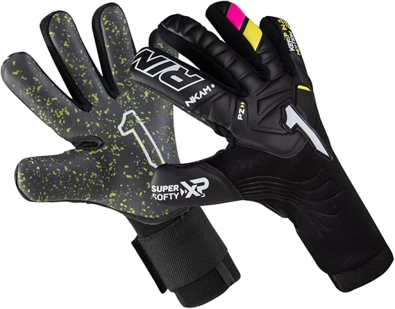Rinat NKAM-Onana II Prime Goalkeeper Gloves Super Softy XP Latex | Negative Cut | Breathable & Flexible | Strapless Fit | Pro-Level Durability