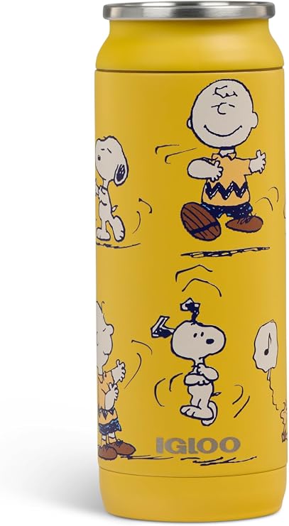 Igloo Peanuts 16 oz Can Tumbler, Yellow