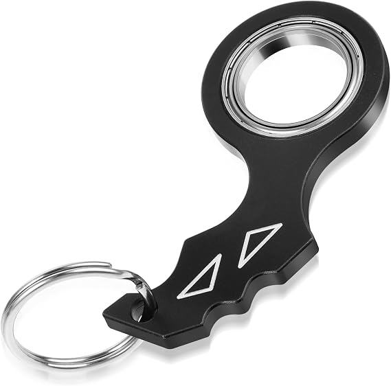 Tyqour Spinner Keychain Fidget Keychain for Adults Portable Keyring Spinner Toy for Teens Adults