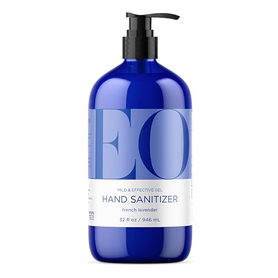 EO Hand Sanitizer Gel Refill, French Lavender, Plant-Based, 32 oz | Natural hand sanitizer refill | sugarcane-derived alcohol | bulk refill | plant-based | lavender scent | 32 oz
