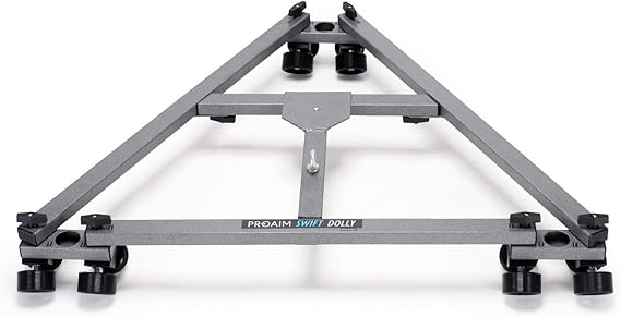 Proaim Swift Camera Track Dolly System for Film & Video Production | Supports up to 159kg payload and features a 28" central distance for smooth camera movement