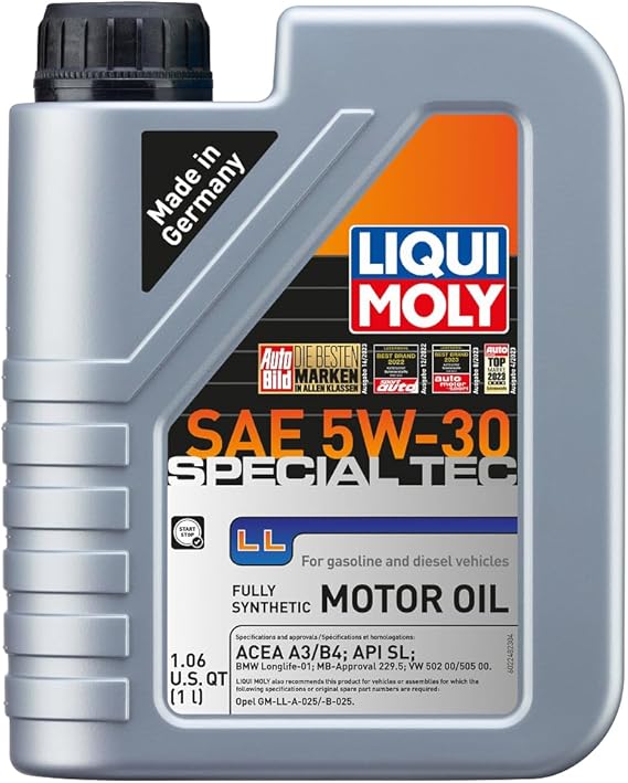 LIQUI MOLY Special Tec LL SAE 5W-30 | 1 L |Fully synthetic engine oil | SKU: 2248