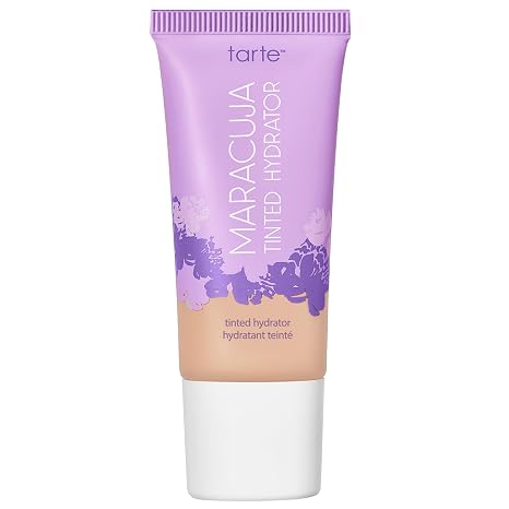 tarte maracuja tinted moisturizer Lightweight Sheer Foundation with Buildable Longwear Coverage, Hyaluronic Acid, Turmeric, Aloe for Hydrated Skin, Vegan & Cruelty Free