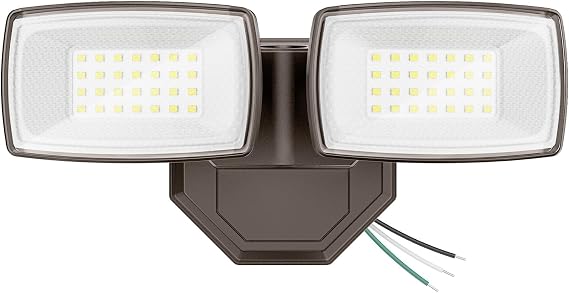 Onforu 3200LM Flood Lights Outdoor, 32W 6500K LED Security Light Switch Controlled, IP66 Waterproof Outdoor Lights, Wall Mount Exterior Flood Light with 2 Adjustable Heads Floodlights Outside