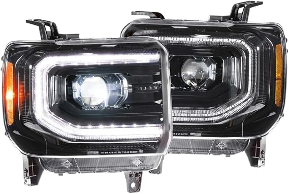 Morimoto XB LED Headlights fits 2014-2018 GMC Sierra (LF544.2) | Fits 1500/2500/3500, Plug and Play DOT Approved LED Assembly with Switchback Sequential Turn Signal