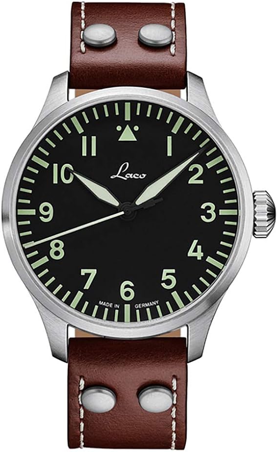 Laco 861688 Augsburg Men's Pilot Watch, Automatic Winding, 5 ATM, Waterproof,