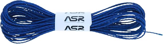 ASR Tactical Braided Kevlar 200lb Strength Survival Cord Rope - 25ft Blue