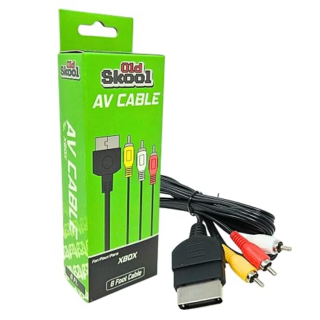 Old Skool Xbox Av Cable Compatible with The Original Xbox