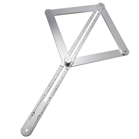 Protractor Angle Finder, 2025 New Stainless Steel Protractor, with 0-170 Dual Scale, Angle Measuring Tool for Woodworking/Carpenter/Construction/DIY Measurement