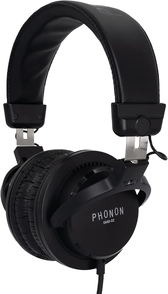 PHONON SMB-02 Subtonic Studio Monitor Basic Headphones for Professional Studio Use
