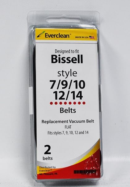 Style 7, 9, 10, 12, 14 Vacuum Belts Designed to Fit Bissell