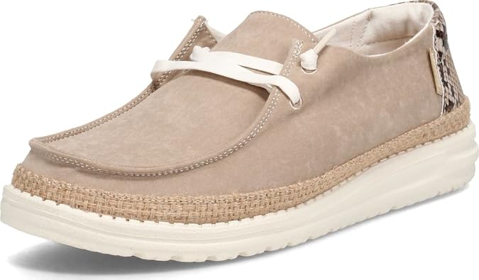Hey Dude Women's Wendy Lace-Up Loafers Comfortable & Lightweight Ladies Shoes Multiple Sizes & Colors