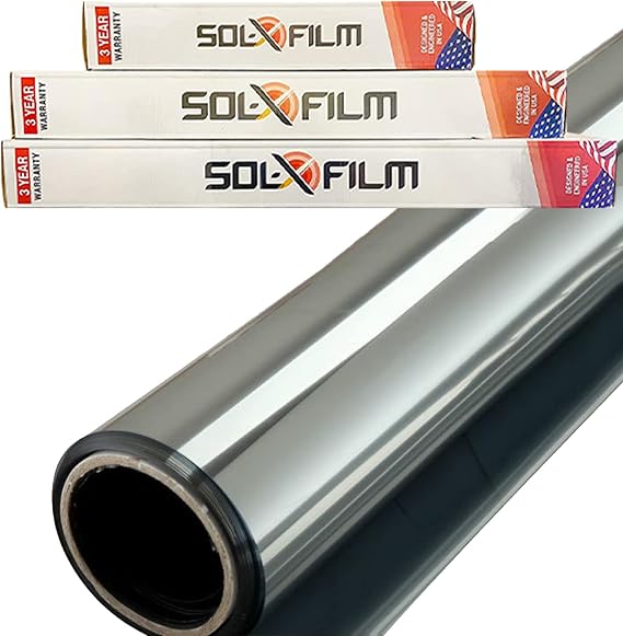 Diablo SOL-X - Carbon - 2 Ply Window Tint Professional Dark Charcoal 5% VLT 36 in. x 100 ft. DIY, Self Adhesive Tint Film Roll for Car Windows