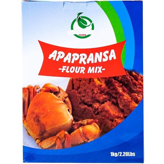 African Delights Apapransa Flour Mix, Roasted Corn Meal, 1kg | Ghanaian roasted corn meal mix, finely milled flour for apapransa and traditional swallow-style dishes
