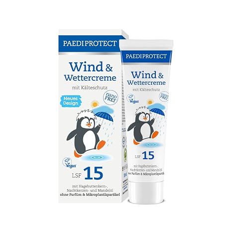 PAEDIPROTECT Wind and weather cream for babies children and adults (1 x 30 ml) with sun protection factor 15.