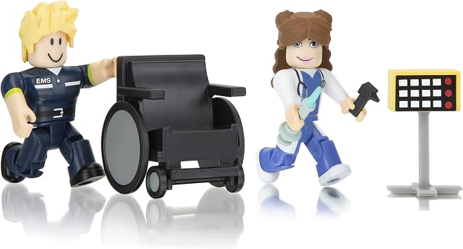 Roblox ROB0635 Action Collection Game Pack-Brookhaven St. Luke's Hospital [Includes Exclusive Virtual Item], Multi, 2.54 x 1.27 x 7.62 cm