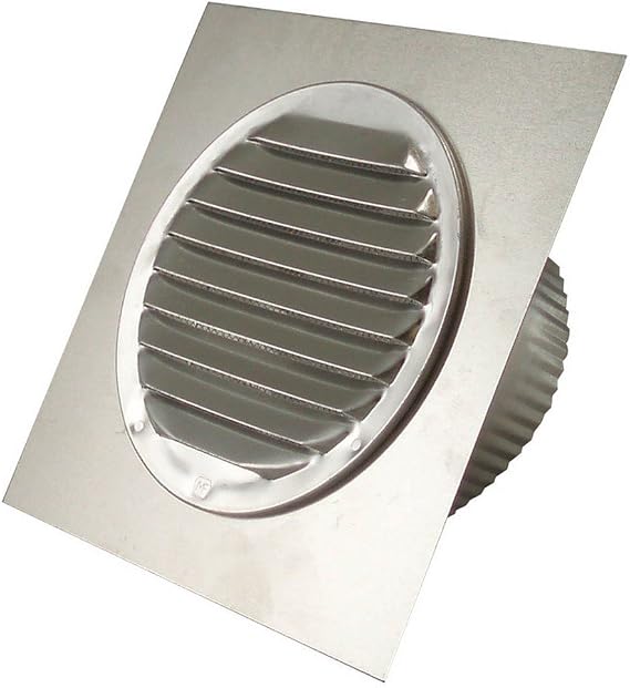 Deflect-O Jordan 4 in. W x 4 in. L Silver Aluminum Eave Vent