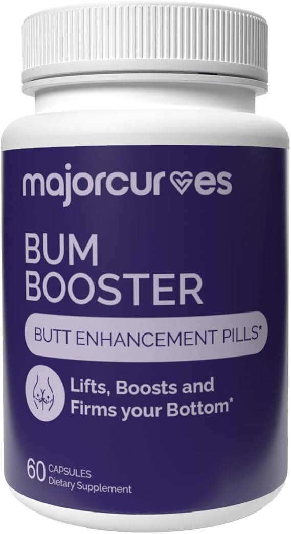 Major Curves Bum Booster Pills Butt Enhancement for Women, Booty Growth Capsules for Bigger Bum, Curvier Hips and Glutes, Natural Brazilian Butt Lift Alternative with Fenugreek and Wild Yam