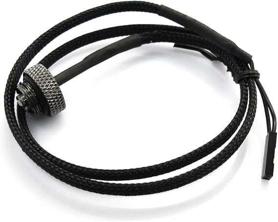 XSPC G1/4" Plug with 10k Sensor, Black Chrome