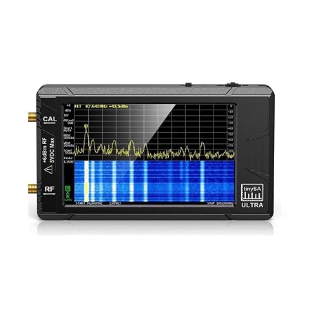 Spectrum Analyzer, Spectrum analyzer Handheld tiny Anslyzer Ultra 2.8/4" 100kHz to 5.3GHz 32GB Card(TinySA ULTRA 4inch)