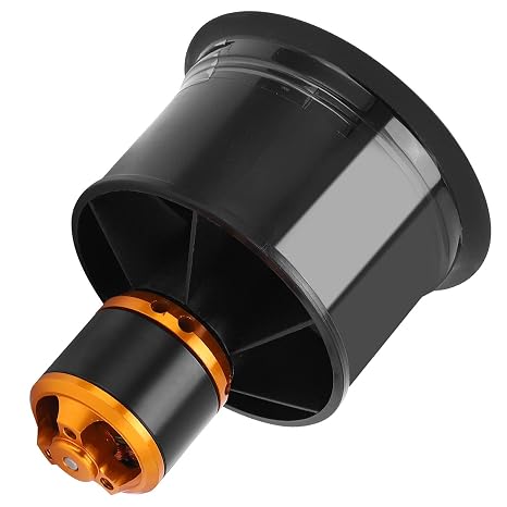 Keenso EDF Ducted Fan, 12 Blades 50mm for RC Airplane, Brushless Motor 34S QF26115000KV for Hobbyists and