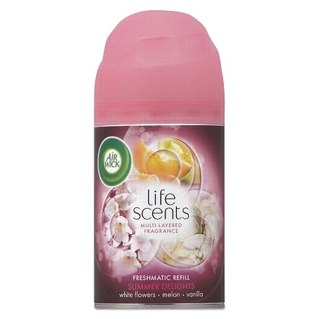 Air Wick Freshmatic Life Scents Ultra Refill, Summer Delights, 5.89 Oz Aerosol Spray, 6/Carton