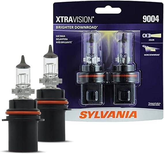 SYLVANIA - 9004 XtraVision - High Performance Halogen Headlight Bulb, High Beam, Low Beam and Fog Replacement Bulb (Contains 2 Bulbs)