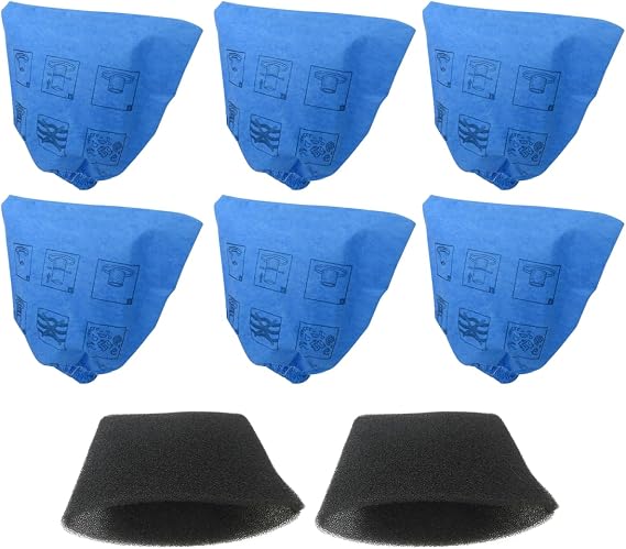 VRC51 Filter Replacement Kit for Vacmaster 4 gallon vac VQ407S, VF408 - Includes Cloth and Foam Filter