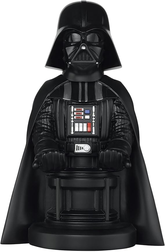 Exquisite Gaming: Star Wars: Darth Vader - Original Mobile Phone & Gaming Controller Holder, Device Stand, Cable Guys, Licensed Figure (Multi-colored)