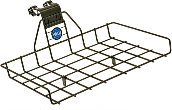 Wald Multi-Fit Front Pizza Box Bicycle Basket, Black W257GB